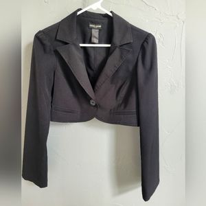 Guess Jeans Black Cropped Blazer